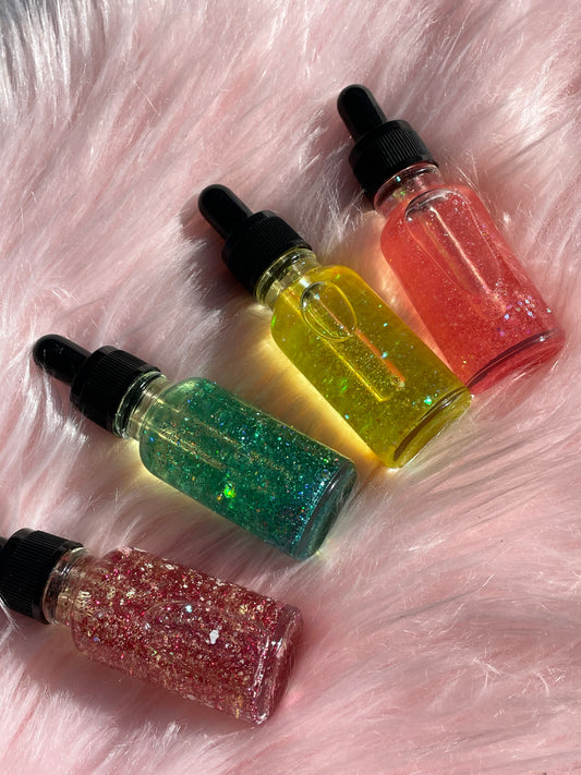 Pineapple Glitter cuticle oil