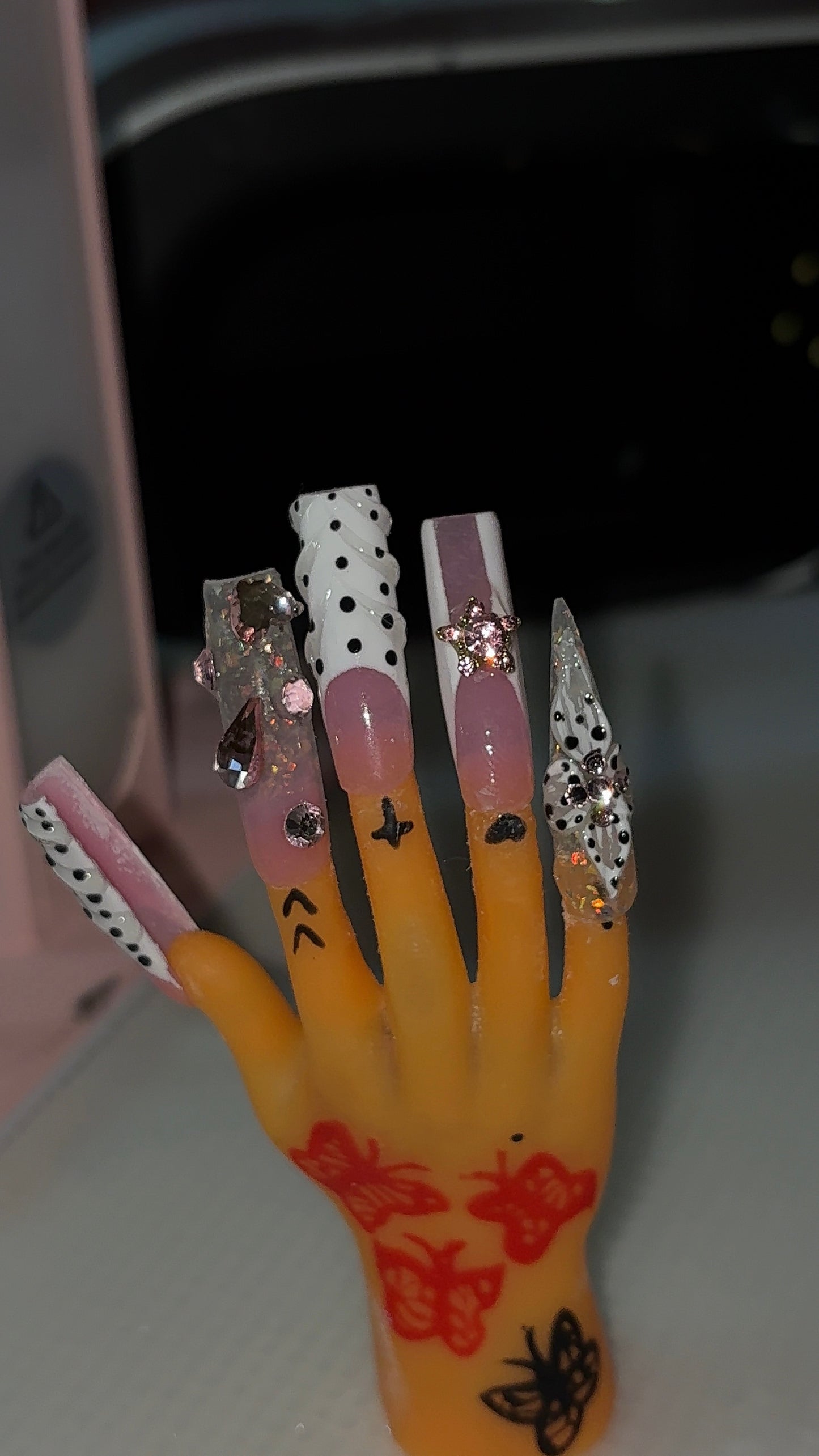 Custom Freestyle Nail Keychain