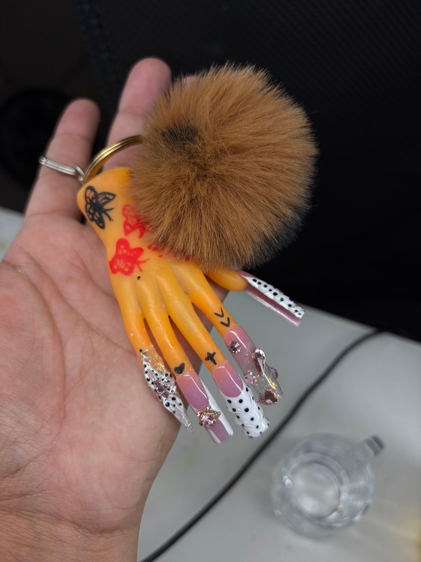 Custom Freestyle Nail Keychain